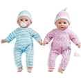 thumbnail image 1 of Melissa & Doug Mine to Love Twins Luke & Lucy 15” Light Skin-Tone Boy and Girl Baby Dolls with Rompers, Caps, Pacifiers, 1 of 10