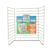Melissa & Doug Multi-Fit Metal Wire Puzzle Rack 12 Inches Wide And 0.75 Inches Deep