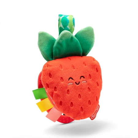 Melissa & Doug Peek-a-Boo Berry Take-Along Toy with Teether, Clip-On Stroller Toy for Baby Ages 12m+