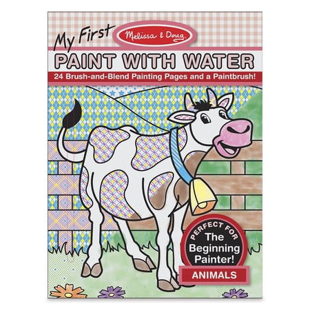 Melissa & Doug My First Paint With Water Coloring Book: Animals (24 Painting Pages) - FSC-Certified Materials