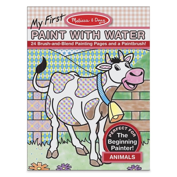 Melissa & Doug My First Paint With Water Coloring Book: Animals (24 Painting Pages) - FSC-Certified Materials