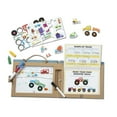 thumbnail image 1 of Melissa & Doug Natural Play: Draw, Create Reusable Drawing & Magnet Kit – Trucks (38 Magnets, 5 Dry-Erase Markers), 1 of 7