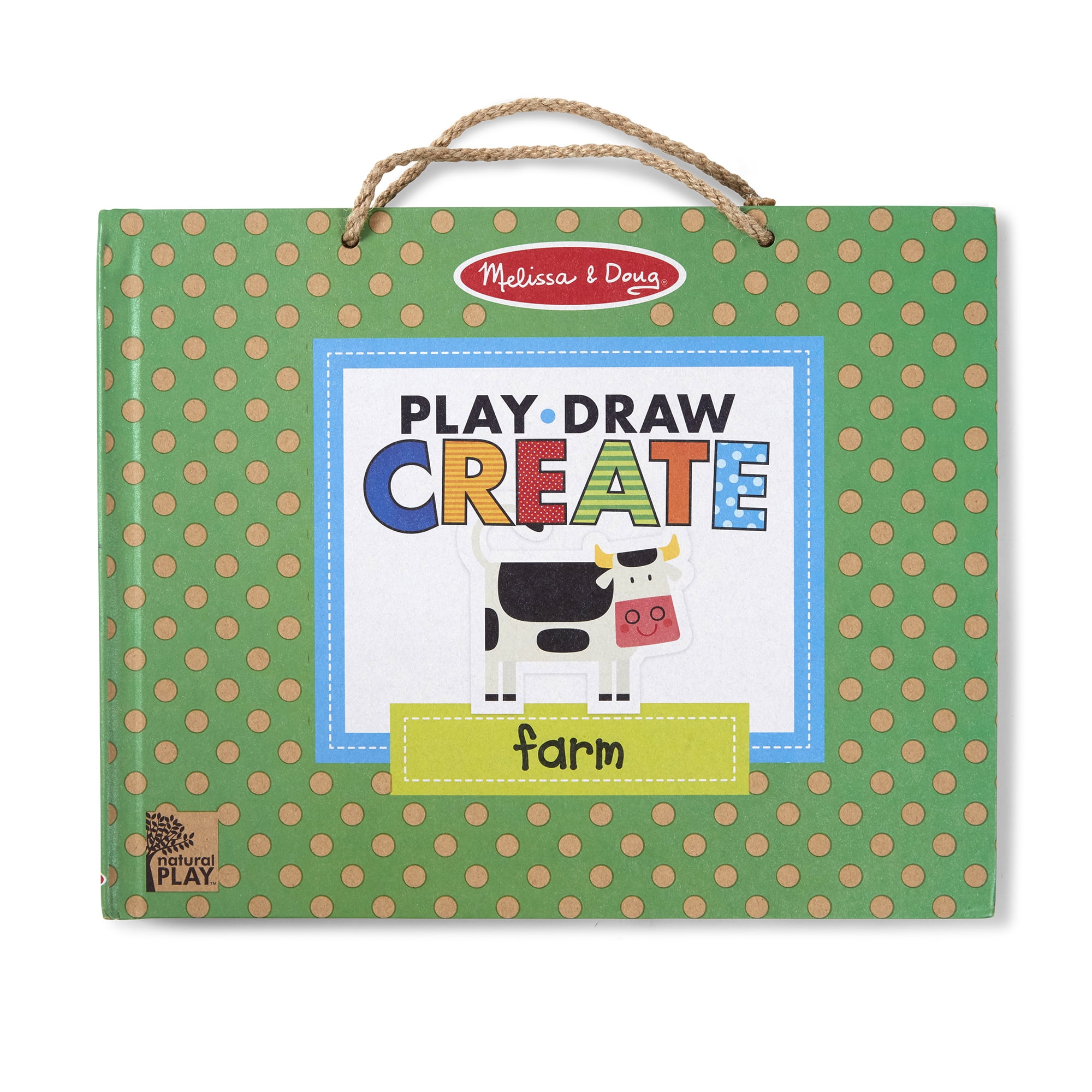 Melissa & Doug LCI31322 Natural Play Draw Create Reusable Drawing & Magnet Kit Princesses - Multi Color