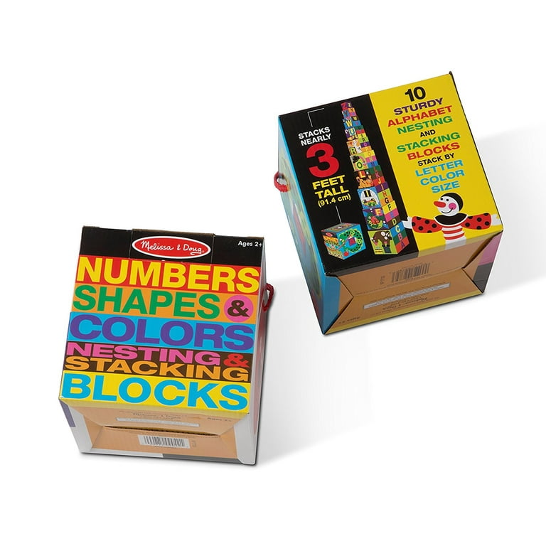 Melissa & doug alphabet nesting and stacking blocks 2025