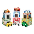 thumbnail image 1 of Melissa & Doug Nesting and Sorting Blocks - 6 Buildings, 6 Wooden Vehicles - FSC Certified, 1 of 10