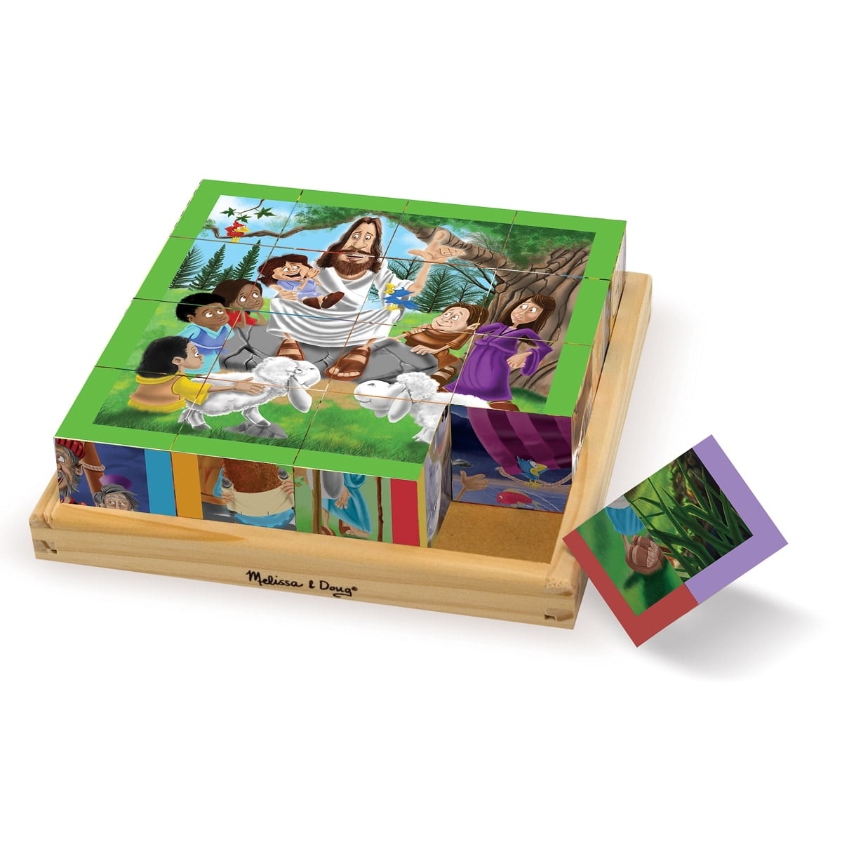 Melissa Doug New Testament Cube Puzzle Walmart