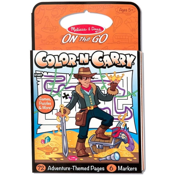 Melissa and Doug On The Go Color-N-Carry Adventure Theme Pages