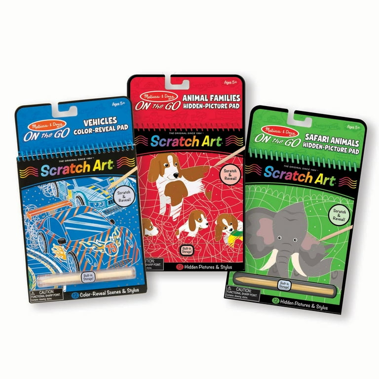 On the Go SCRATCH ART activity pad VEHICLES On the Go SCRATCH ART activity pad VEHICLES