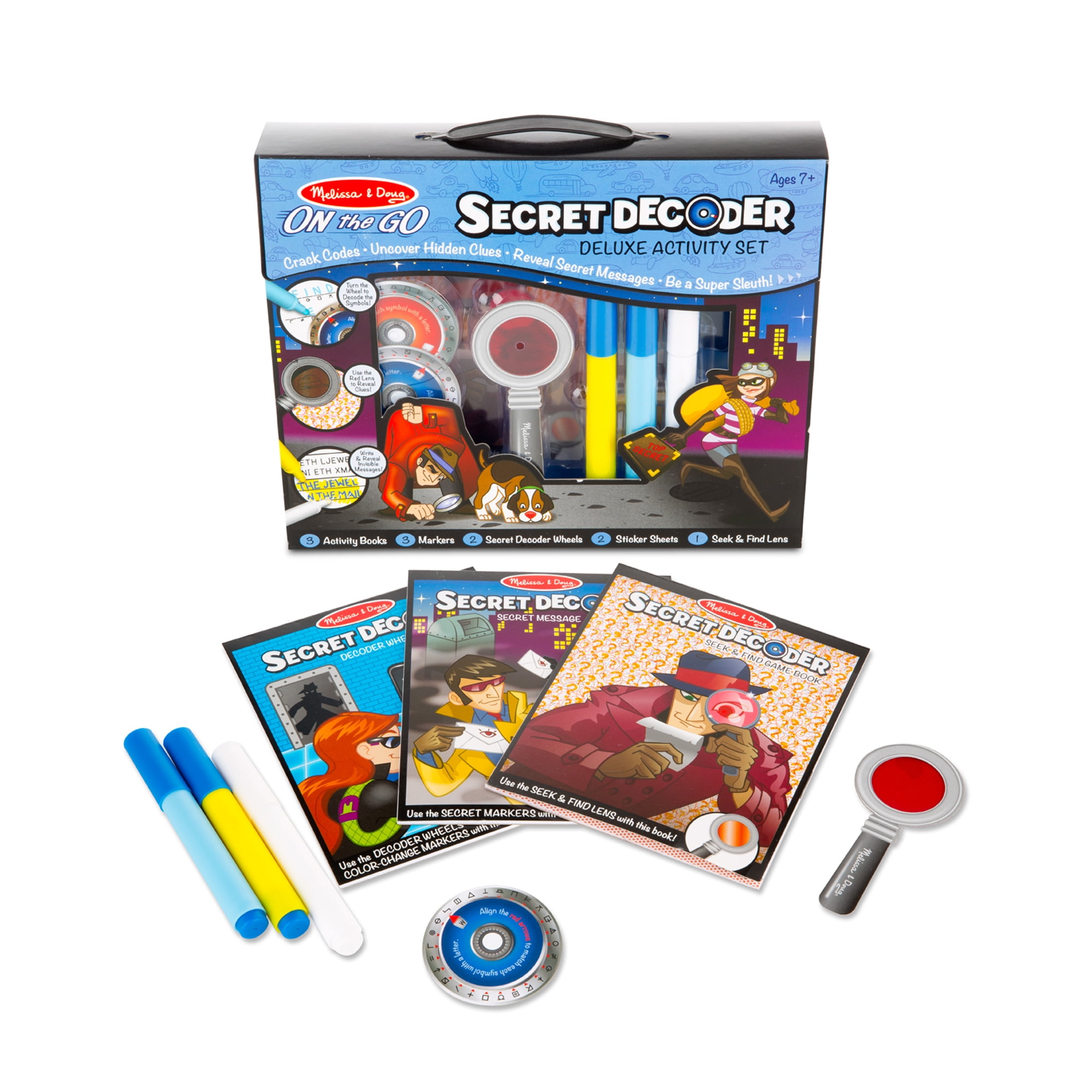 Melissa & Doug On the Go Secret Decoder Deluxe Activity Set and