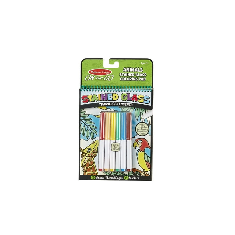 Melissa and doug stained glass coloring pad best sale