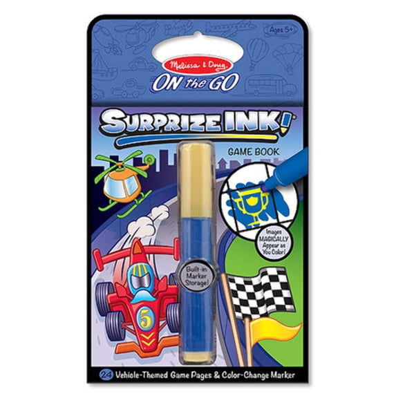 Melissa & Doug On the Go Surprize Ink! Activity Book - Vehicles (24 Pages)