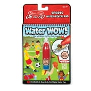 Melissa & Doug On the Go Water Wow! Reusable Water-Reveal Coloring Activity Pad – Sports - FSC Certified