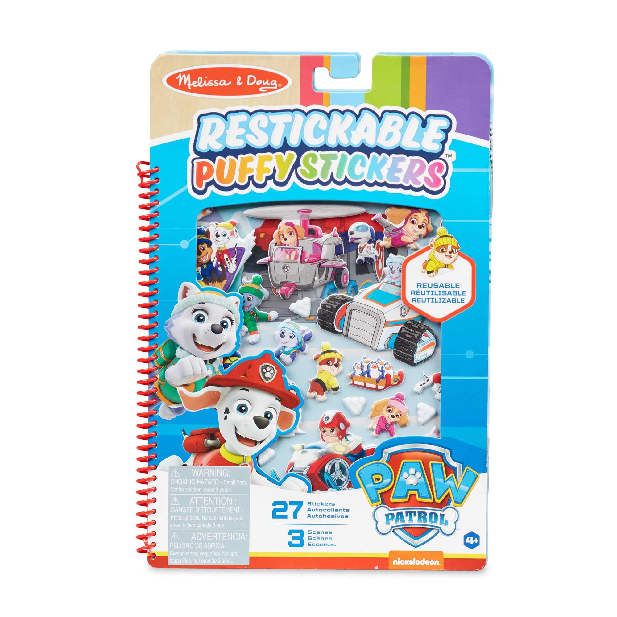 Melissa & Doug - Paw Patrol Restickable Puffy Stickers
