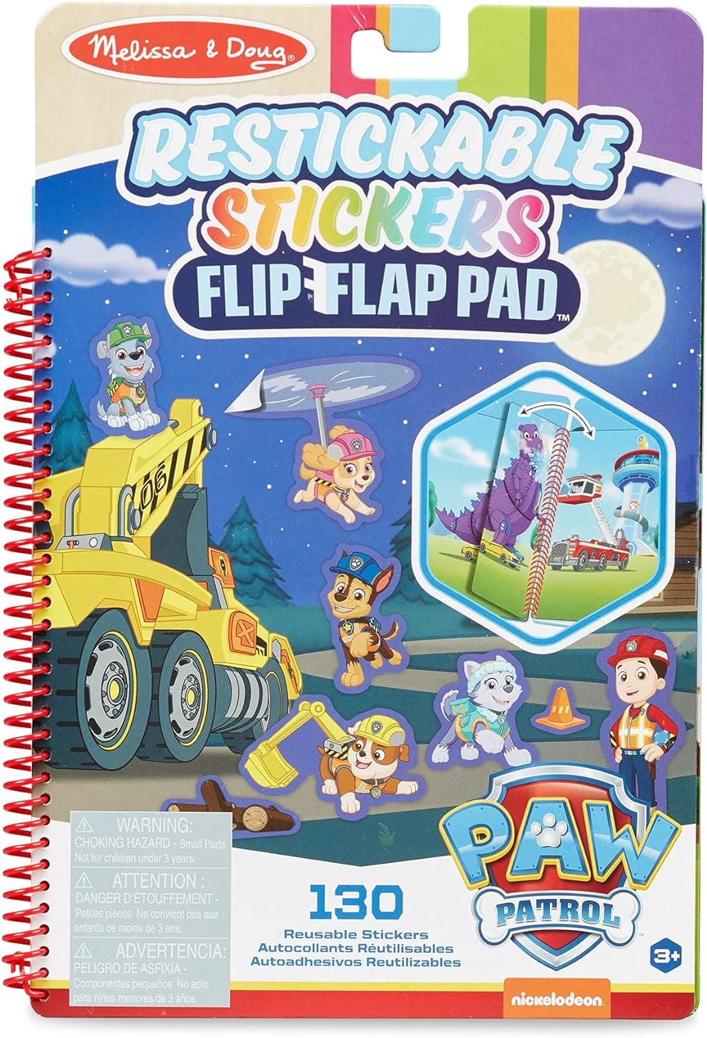 Melissa & Doug Paw Patrol Wiederverwendbare Sticker – Bundle Mit 458 Stickern & 15 Szenen