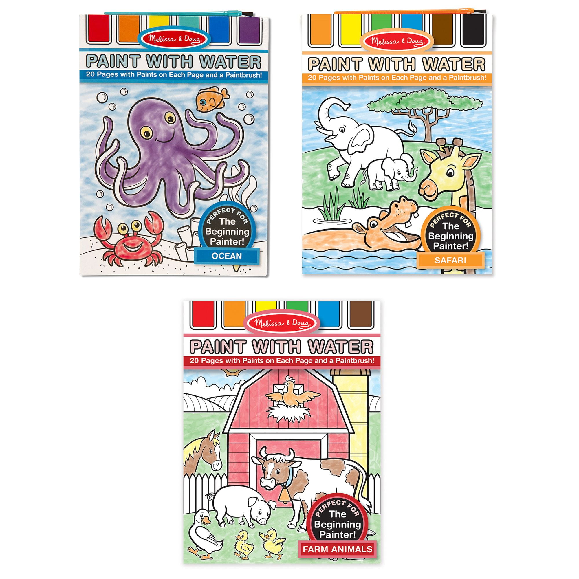 Buy Paint with Water Activity Books Value Pack (Pack of 24) at S&S Worldwide