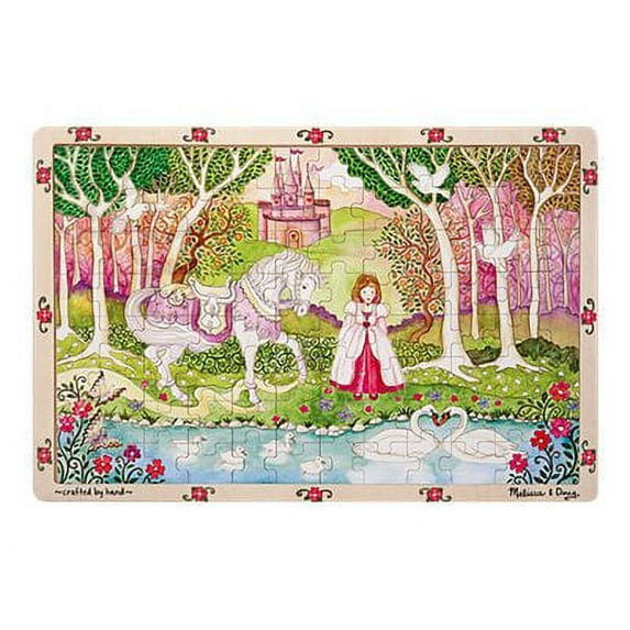 Melissa & Doug - Pastoral Princess Wooden Jigsaw Puzzle - jigsaw puzzle - 96 pieces