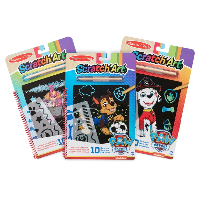 Melissa & Doug Paw Patrol Scratch Art Bundle - Walmart.com