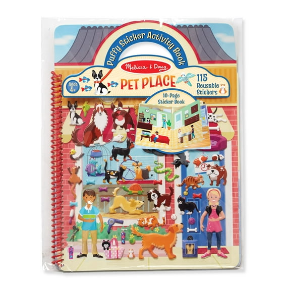 Melissa & Doug Pet Shop Puffy Sticker Set With 115 Reusable Stickers - FSC Certified