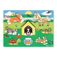 thumbnail image 1 of Melissa & Doug Pets Wooden Peg Puzzle (8 pcs), 1 of 10