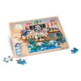 thumbnail image 1 of Melissa & Doug Pirate Adventure Wooden Jigsaw Puzzle With Storage Tray (48 pcs), 1 of 5