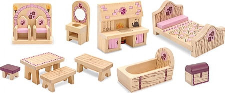 Melissa and doug deals princess castle furniture