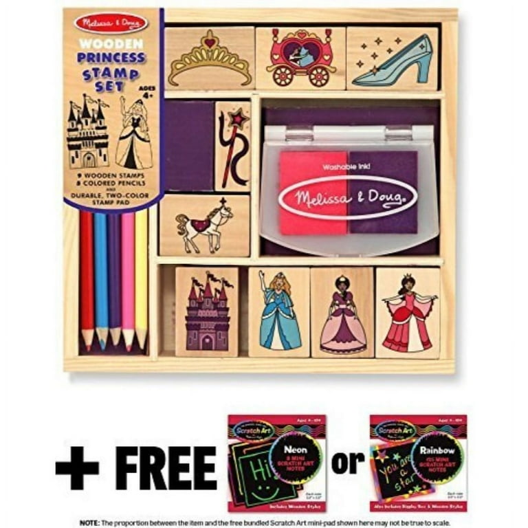 Melissa and doug princess stamp best sale set