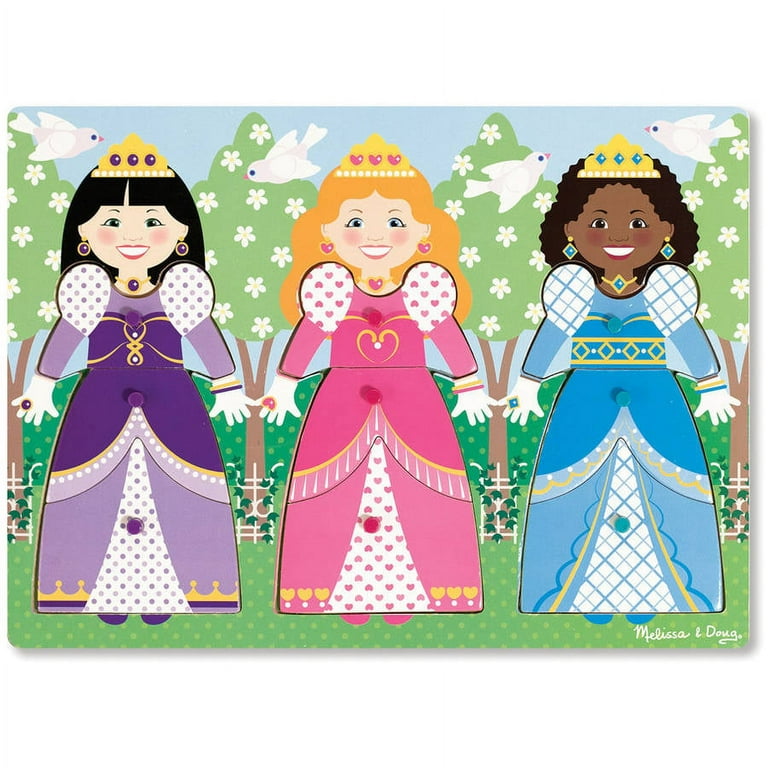 DRESS-UP PRINCESSES PEG PUZZLE DRESS-UP PRINCESSES PEG PUZZLE