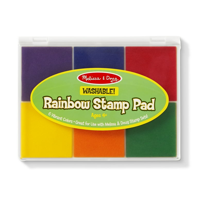 Craft Ink Pad Stamps Non-Toxic 20 Colors Rainbow Washable Ink Pads for Kids