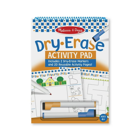 Melissa & Doug Reusable Dry-Erase Activity Pad (20 Pages)