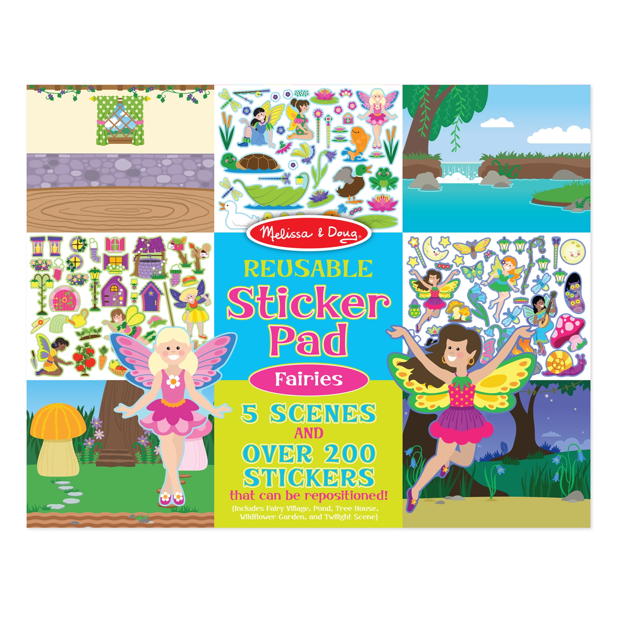 Melissa & Doug Sticker Collection and Coloring Pads Set: Princesses,  Fairies, Animals, and More - FSC-Certified Materials