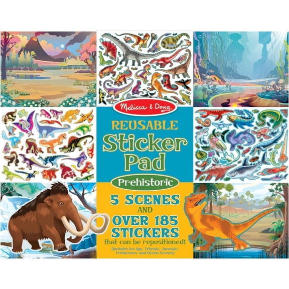 Melissa & Doug, Melissa & Doug Reusable Sticker Pad Prehistoric