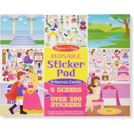 Melissa & Doug, Melissa & Doug Reusable Sticker Pad Princess Castle