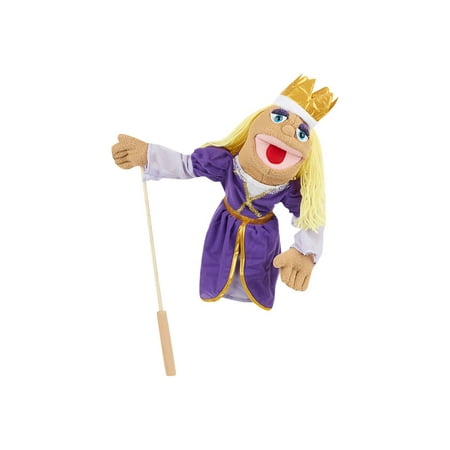 Melissa & Doug Royal Princess Puppet With Detachable Wooden Rod for Animated Gestures