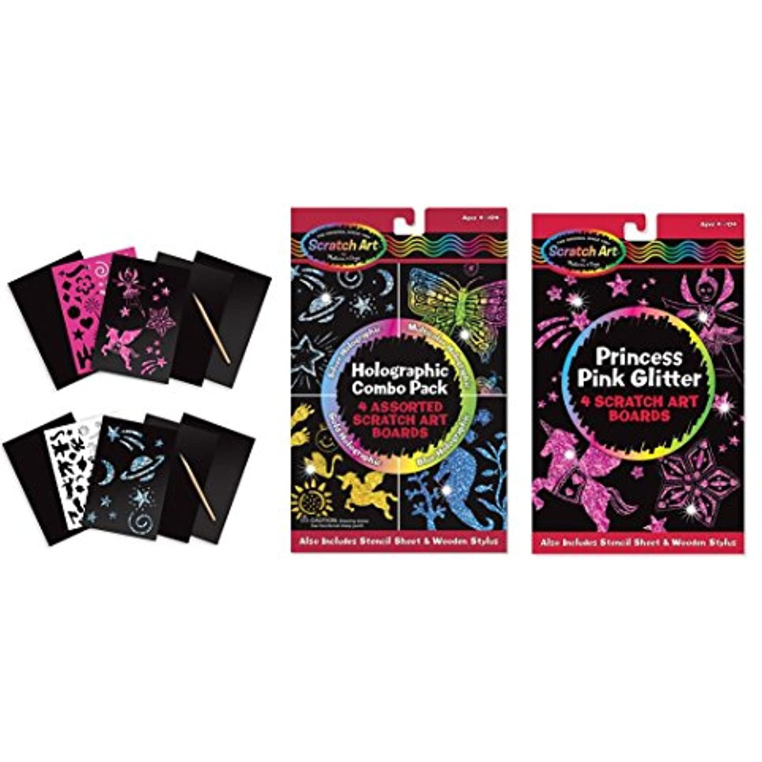 Holographic Scratch Art Combo Pack Holographic Scratch Art Combo Pack