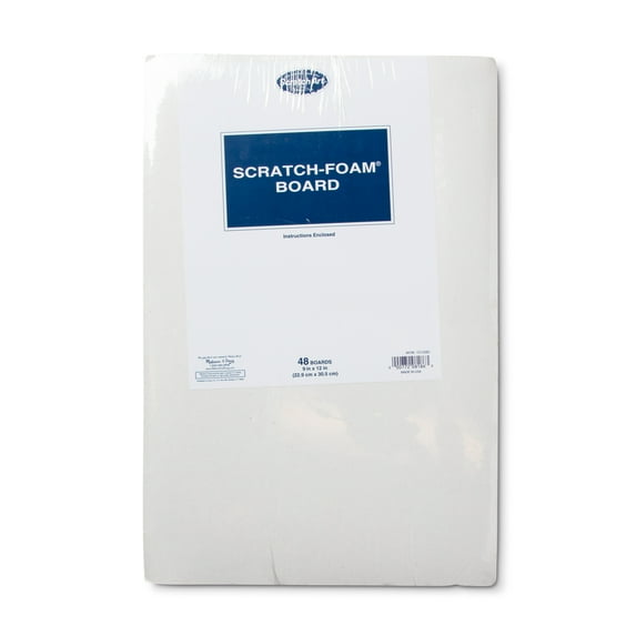 Melissa & Doug Scratch Art Scratch-Foam Craft Boards - 48 Boards