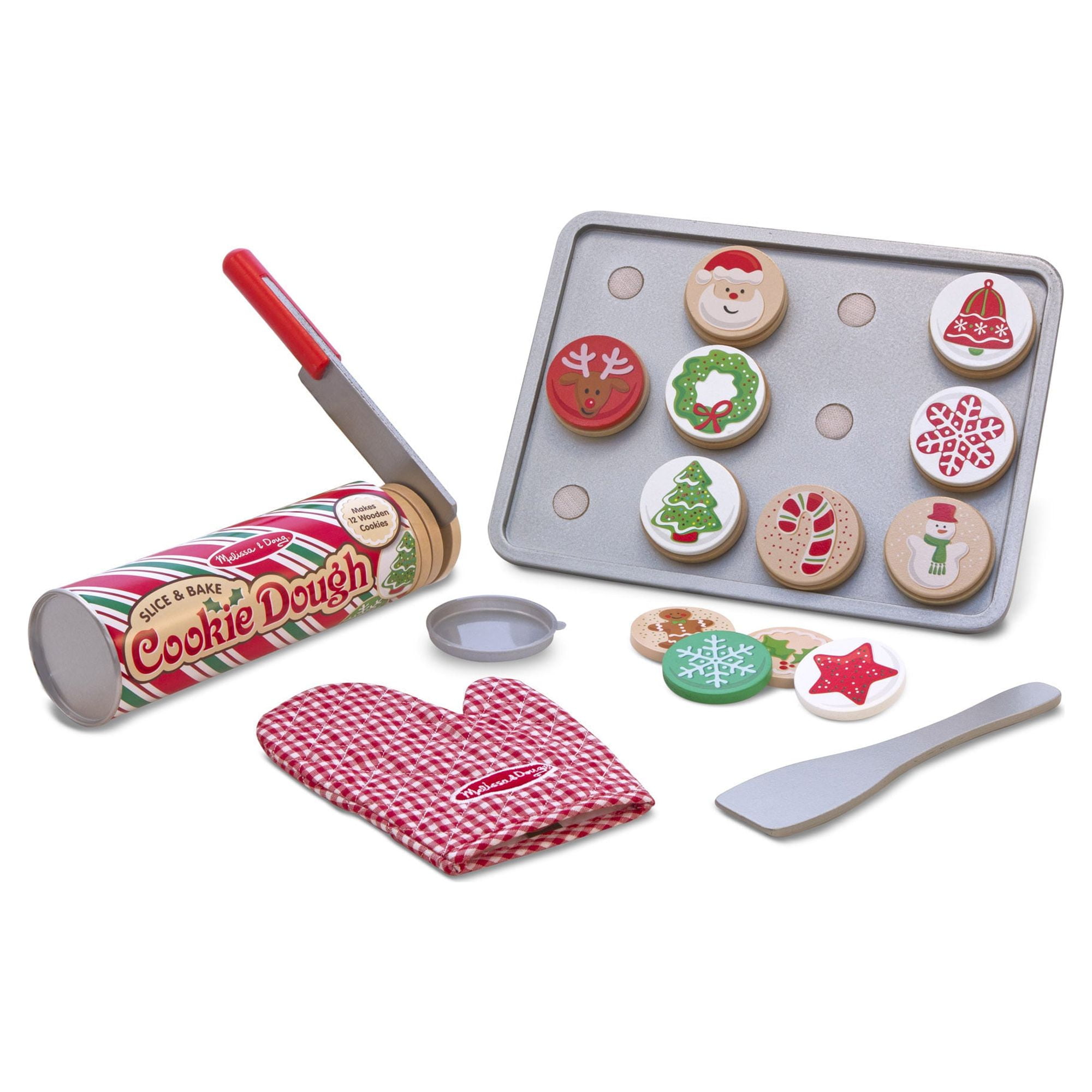 Melissa Doug Slice and Bake Wooden Christmas Cookie Play