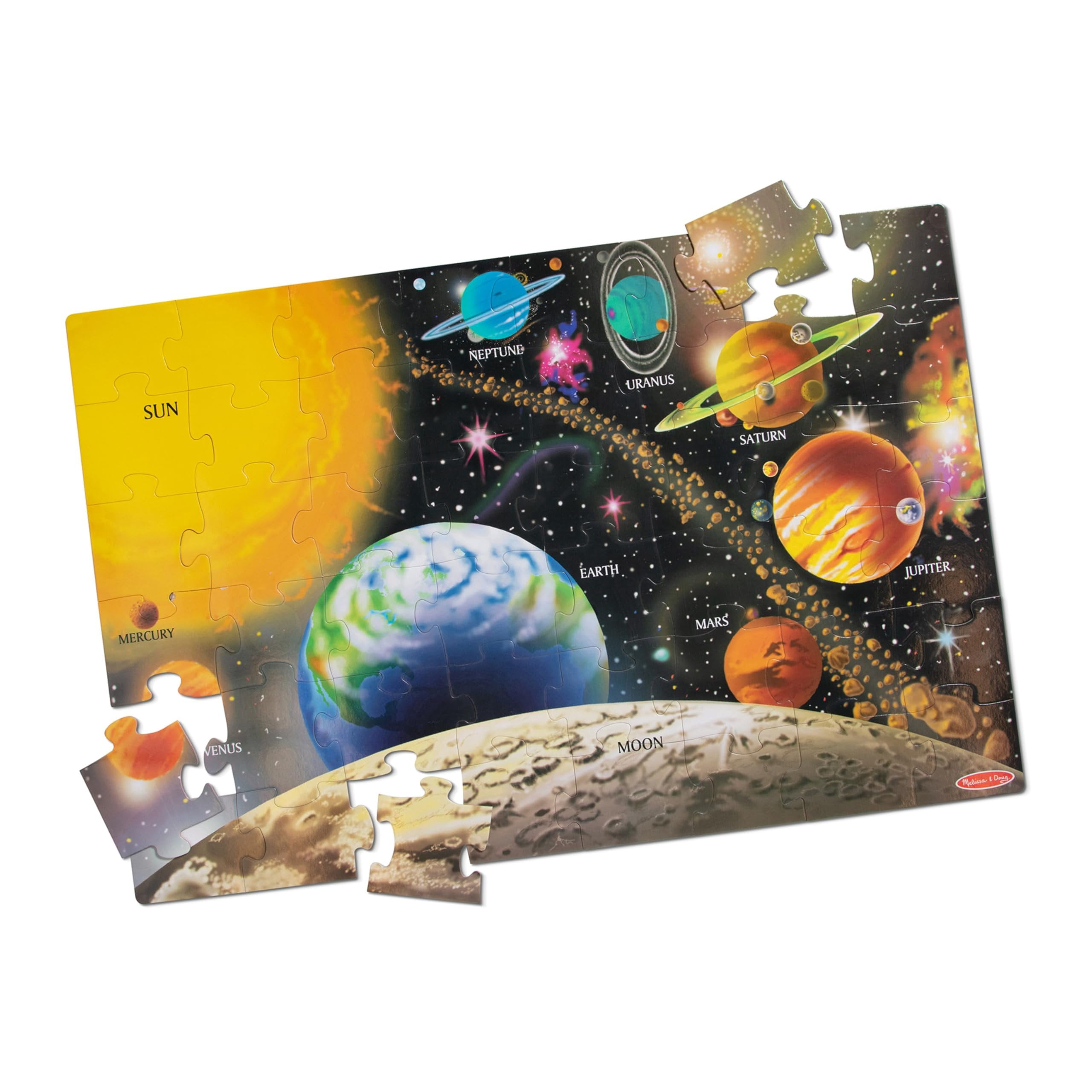 Melissa & Doug, Solar System Floor Puzzle, 48 pcs, 2x3 Feet