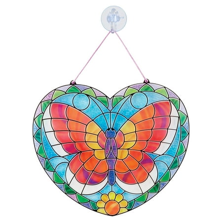 product image of Melissa & Doug Stained Glass Made Easy Activity Kit: Butterfly - 140+ Stickers