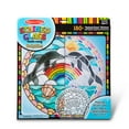 thumbnail image 1 of Melissa & Doug Stained Glass Made Easy Craft Kit: Dolphins - 180+ Stickers, 1 of 9