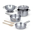 thumbnail image 1 of Melissa & Doug - Stainless Steel Pots & Pans Set, 1 of 5