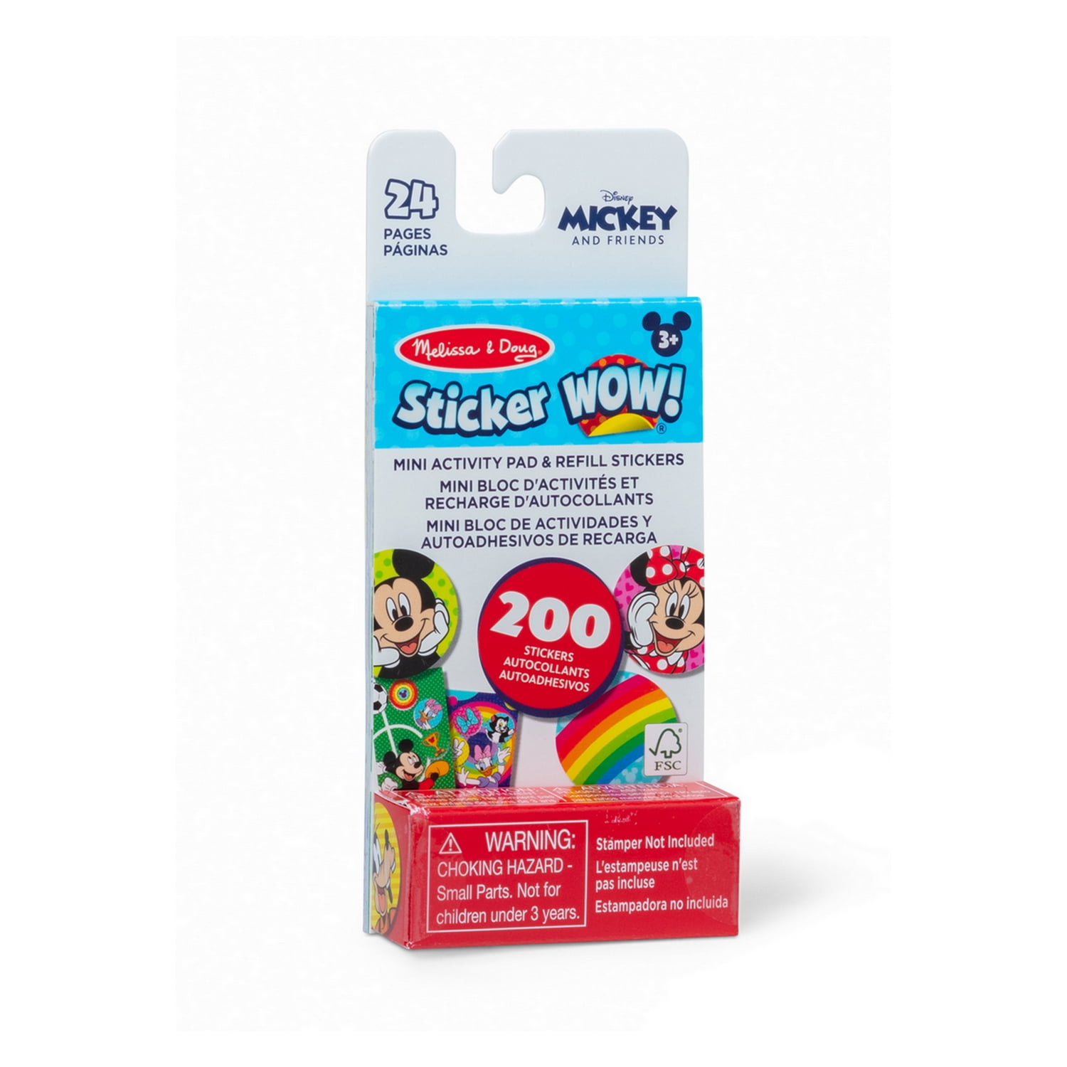 Melissa & Doug Sticker WOW! Mini Activity Pad with Refill Stickers - Assorted Disney Stickers