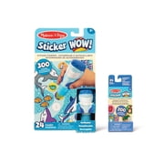 Melissa & Doug Sticker WOW!™ Shark Bundle: 24-Page Activity Pad, Sticker Stamper, 500 Stickers, Mini Pad, Arts and Craft