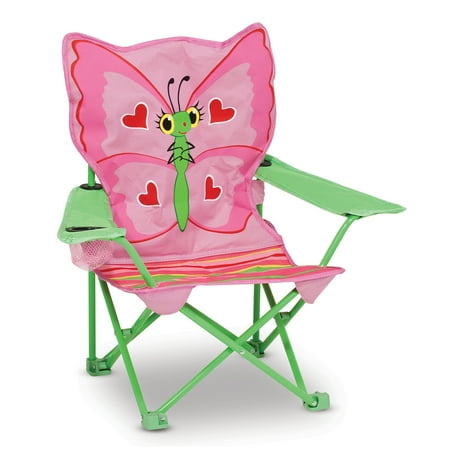 Melissa & Doug Sunny Patch Bella Butterfly Outdoor Folding Lawn and Camping Chair