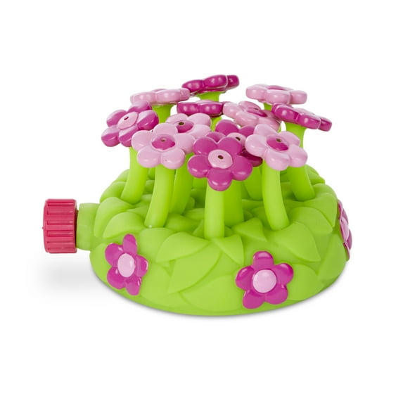 Melissa & Doug Plastic Sunny Patch Pretty Petals Flower Sprinkler Toy with Hose Attachment