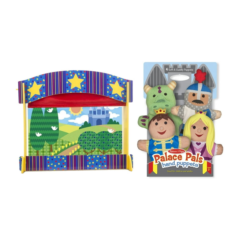Melissa and doug tabletop puppet best sale theater