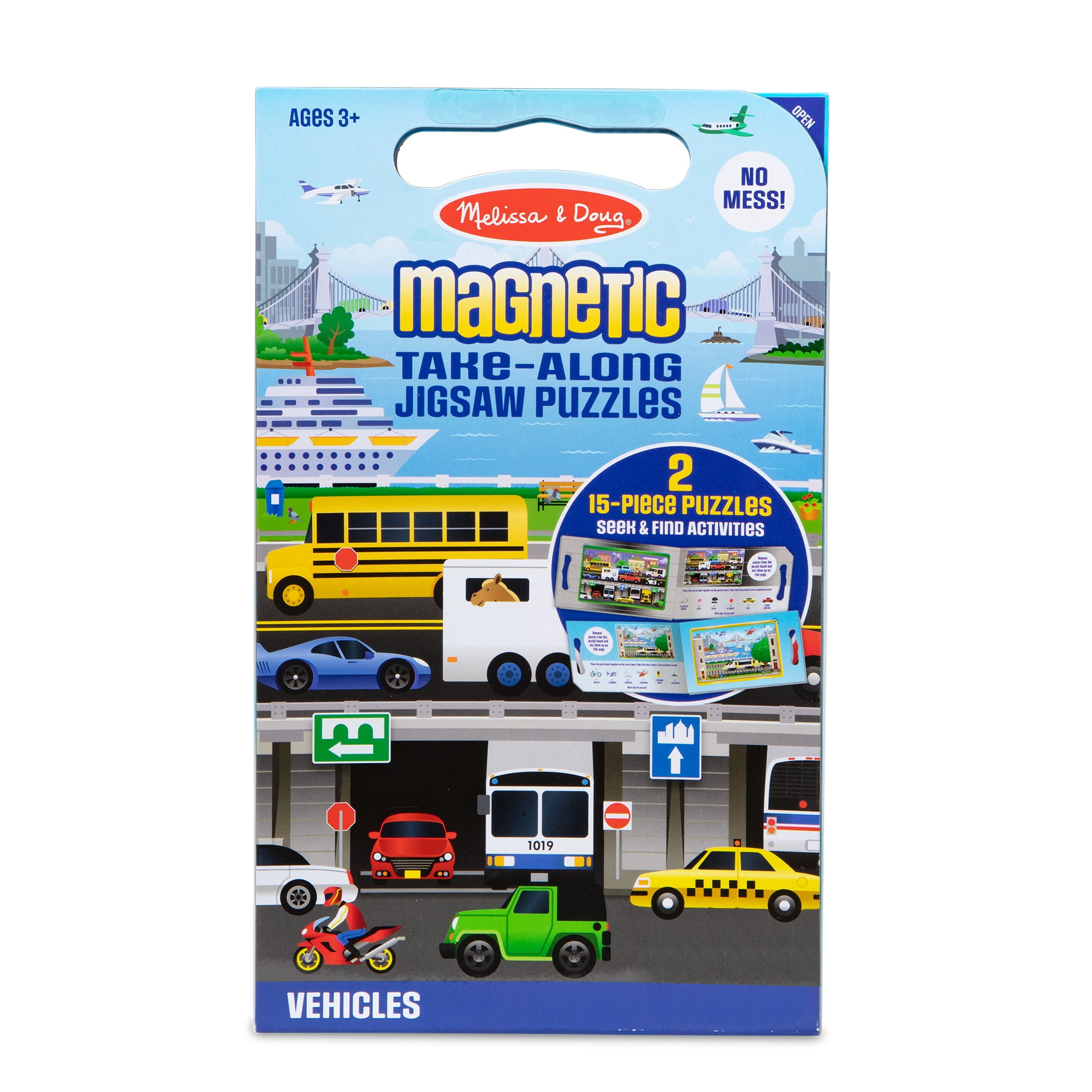 Magnetic Puzzles for Kids Ages 3-5 4-8 - Magnetic Puzzles for Toddlers  Travel Toys for Toddlers Toddler Travel Toys Magnetic Jigsaw Puzzle Magnet  Car