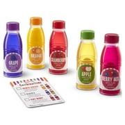 Melissa & Doug Tip & Sip Toy Juice Bottles and Activity Card (6 Pcs)