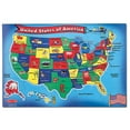 thumbnail image 1 of Melissa & Doug USA Map Floor Puzzle (51 pcs, 2 x 3 feet), 1 of 3