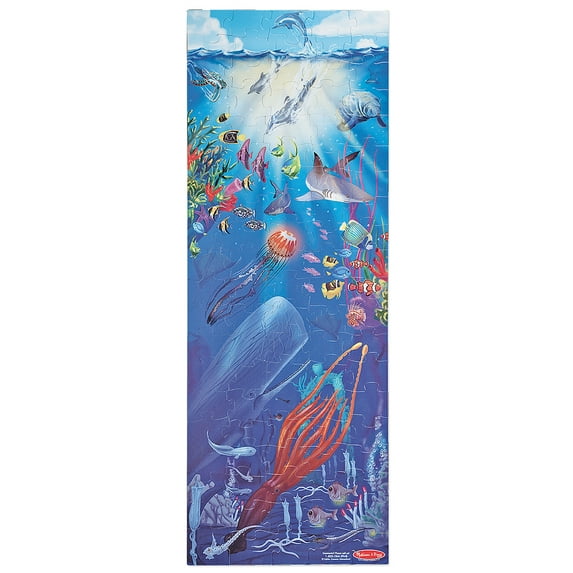 Melissa & Doug Under The Sea Jumbo Jigsaw Floor Puzzle (100 pieces, over 4 feet tall)