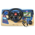 Melissa & Doug Vroom & Zoom Interactive Wooden Dashboard Steering Wheel Pretend Play Driving Toy